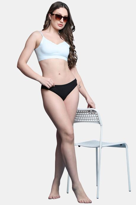 PrettyCat Lightly Padded Non Wired Sexy Bralette For Women - Light Blue — image 4